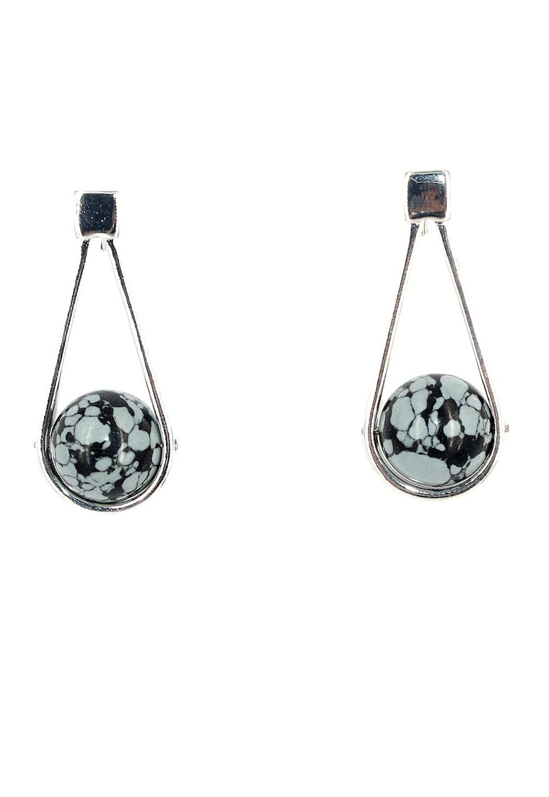 Cercei spinning stone drop 2180 - marmorati -
