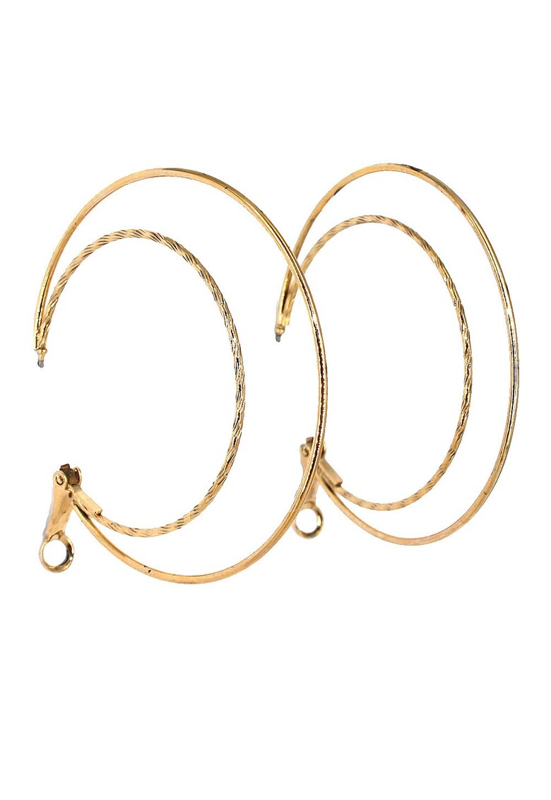 Cercei creole duble 2168 - auriu -