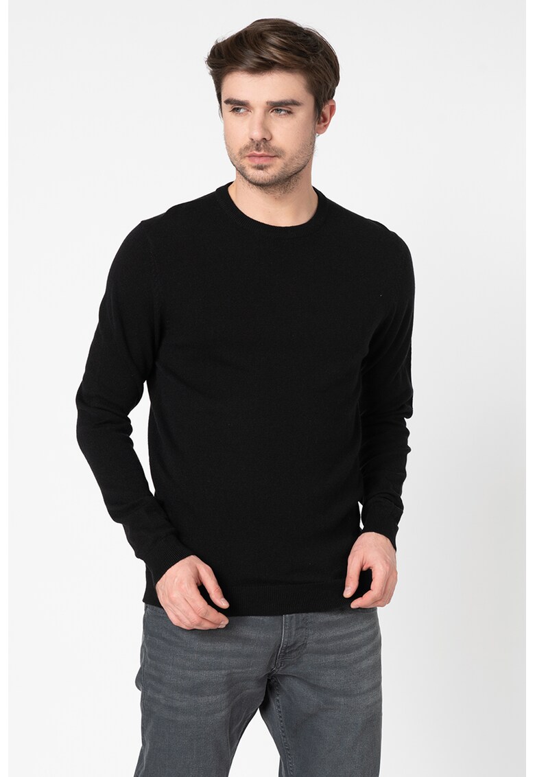 Pulover din amestec de lana si casmir
