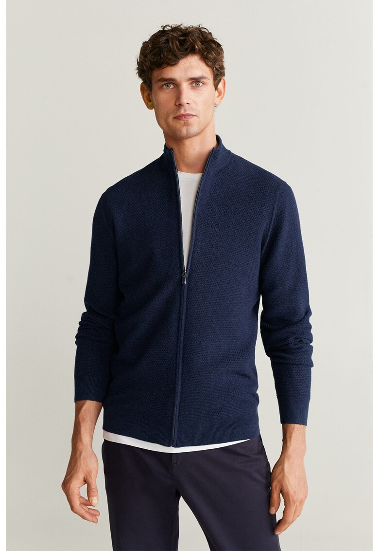 Cardigan din amestec de casmir - cu fermoar Tenc