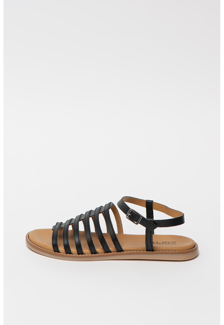 Sandale de piele cu barete multiple