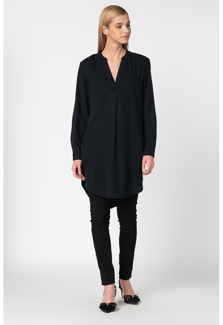 Rochie dreapta din lyocell - cu buzunare