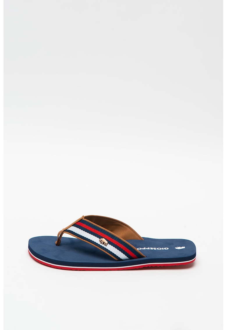 Papuci flip-flop cu model colorblock Wookey