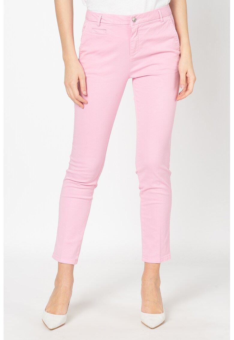 Pantaloni chino crop slim fit