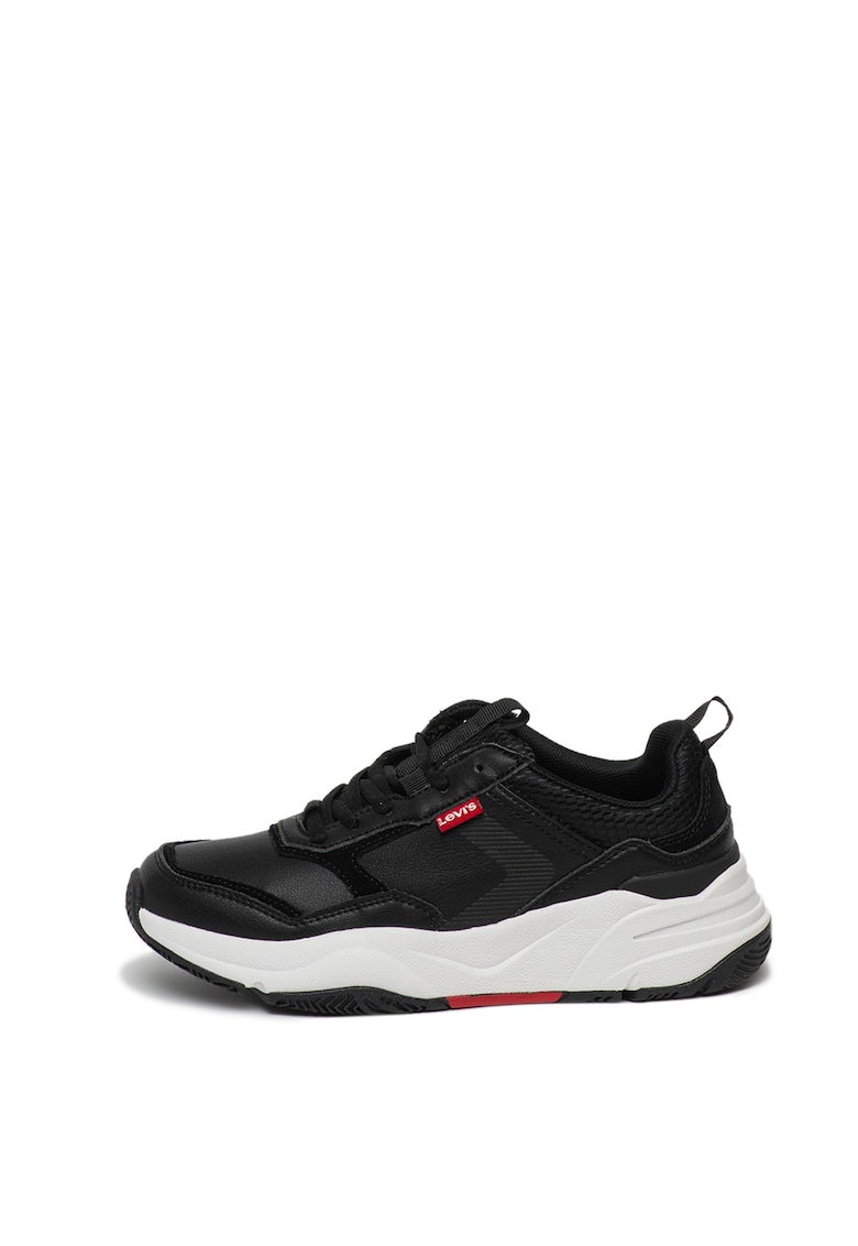 Pantofi sport wedge cu insertii de piele intoarsa West Pantofi sport wedge cu insertii de piele intoarsa West