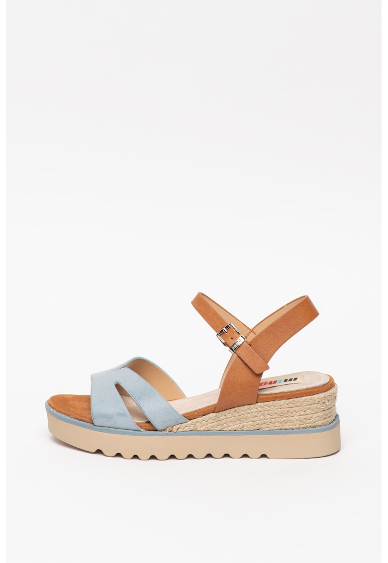 Sandale tip espadrile cu talpa wedge