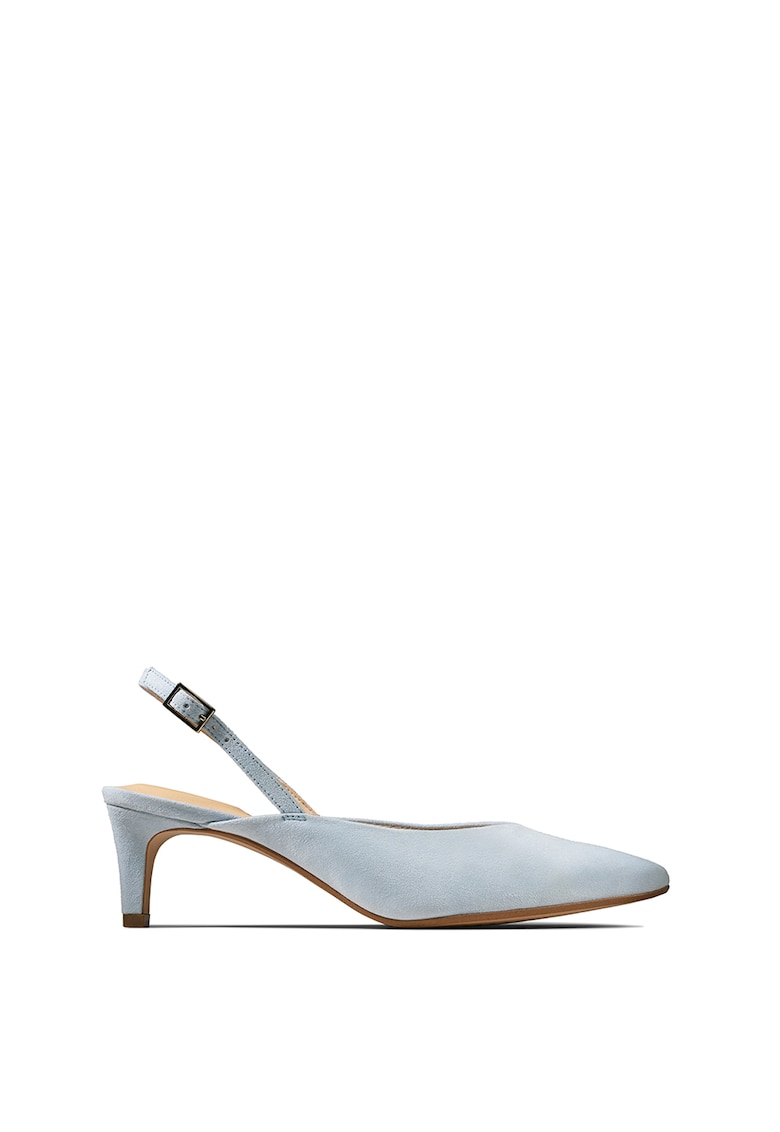 Pantofi slip-on slingback de piele intoarsa Laina