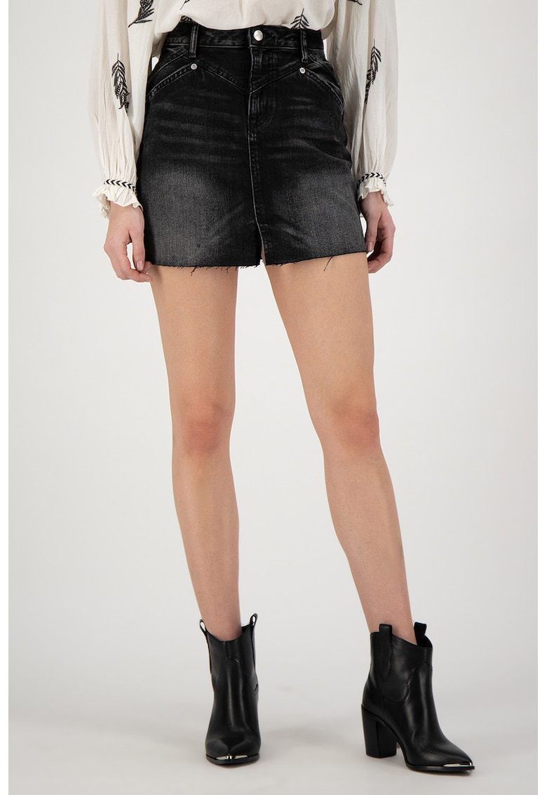 Pepe Jeans London Fusta din denim Emerald - Negru