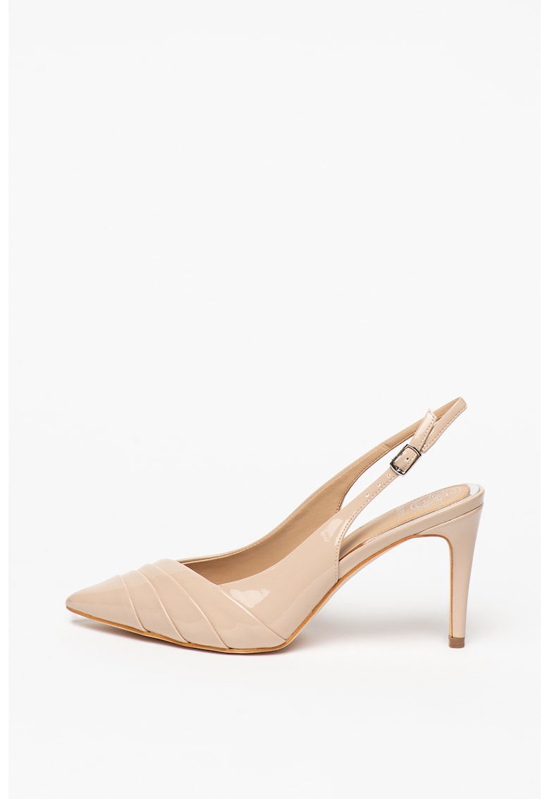 Pantofi slingback de piele ecologica