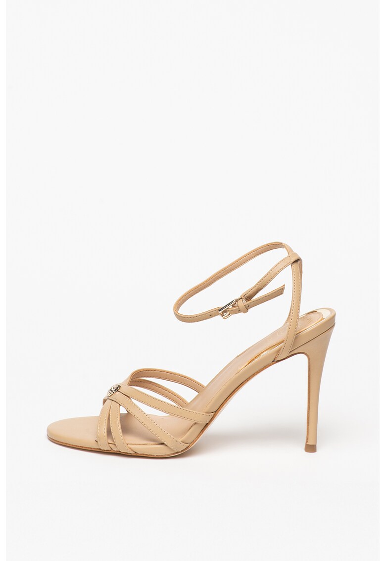 Sandale din piele cu toc stiletto