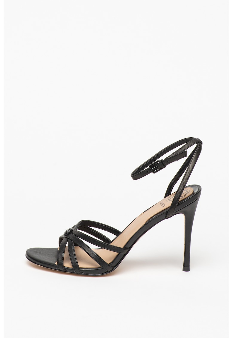Sandale din piele cu toc stiletto
