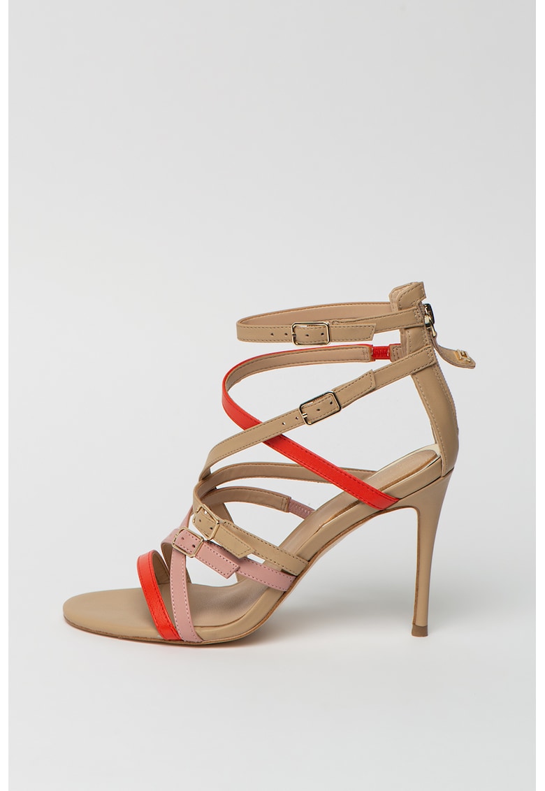 Sandale din piele cu barete multiple