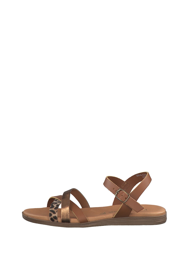 Sandale de piele ecologica - cu barete multiple