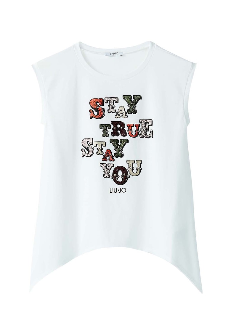 Tricou cu aplicatii din strasuri