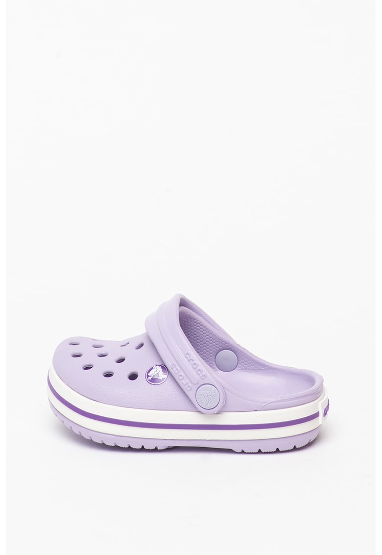 Papuci crocs slingback cu aspect perforat Crocband