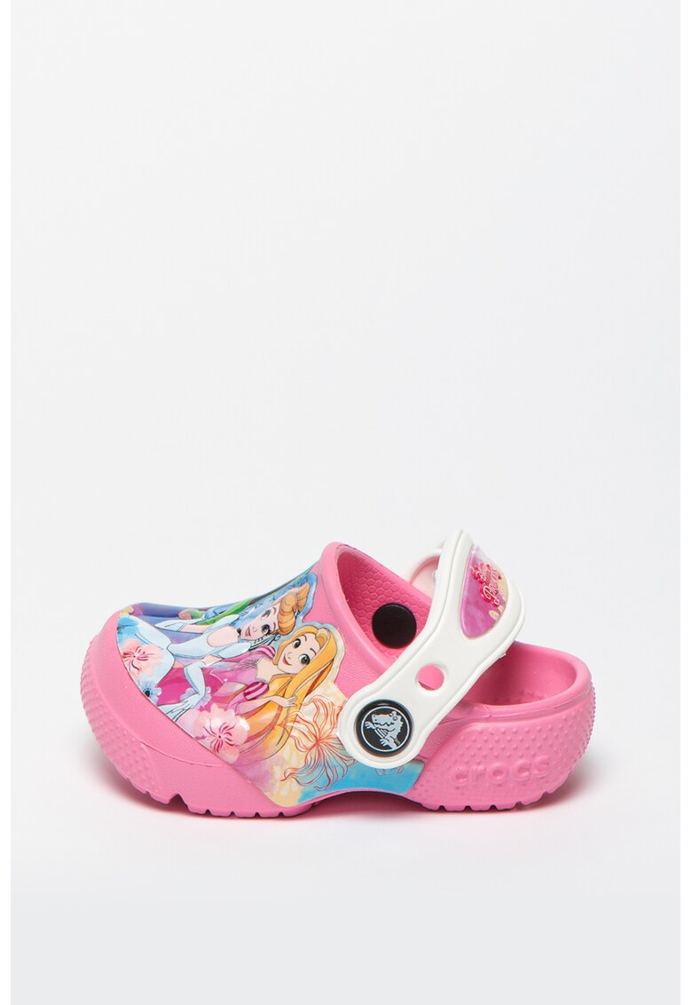 Papuci Crocs cu bareta slingback Disney Princess