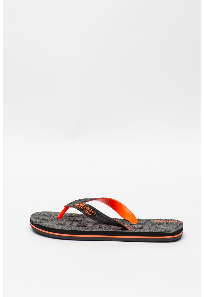 Papuci flip-flop cu bareta texturata