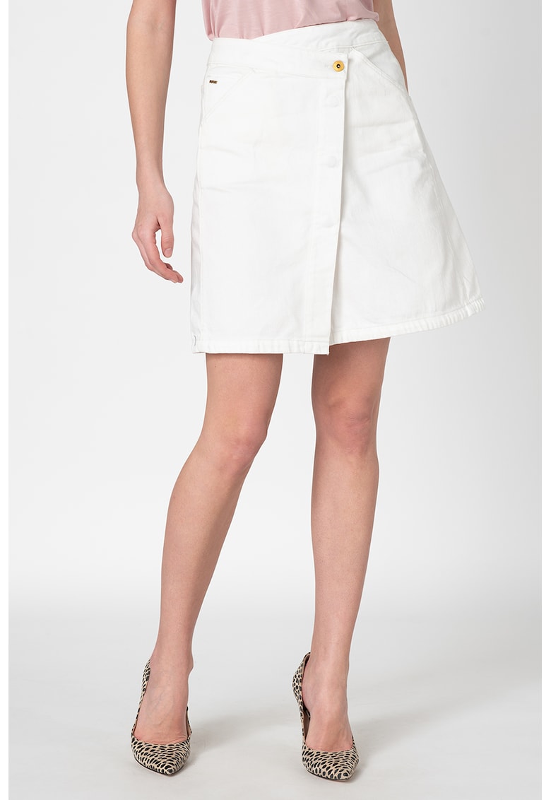 Rochie din denim cu model petrecut
