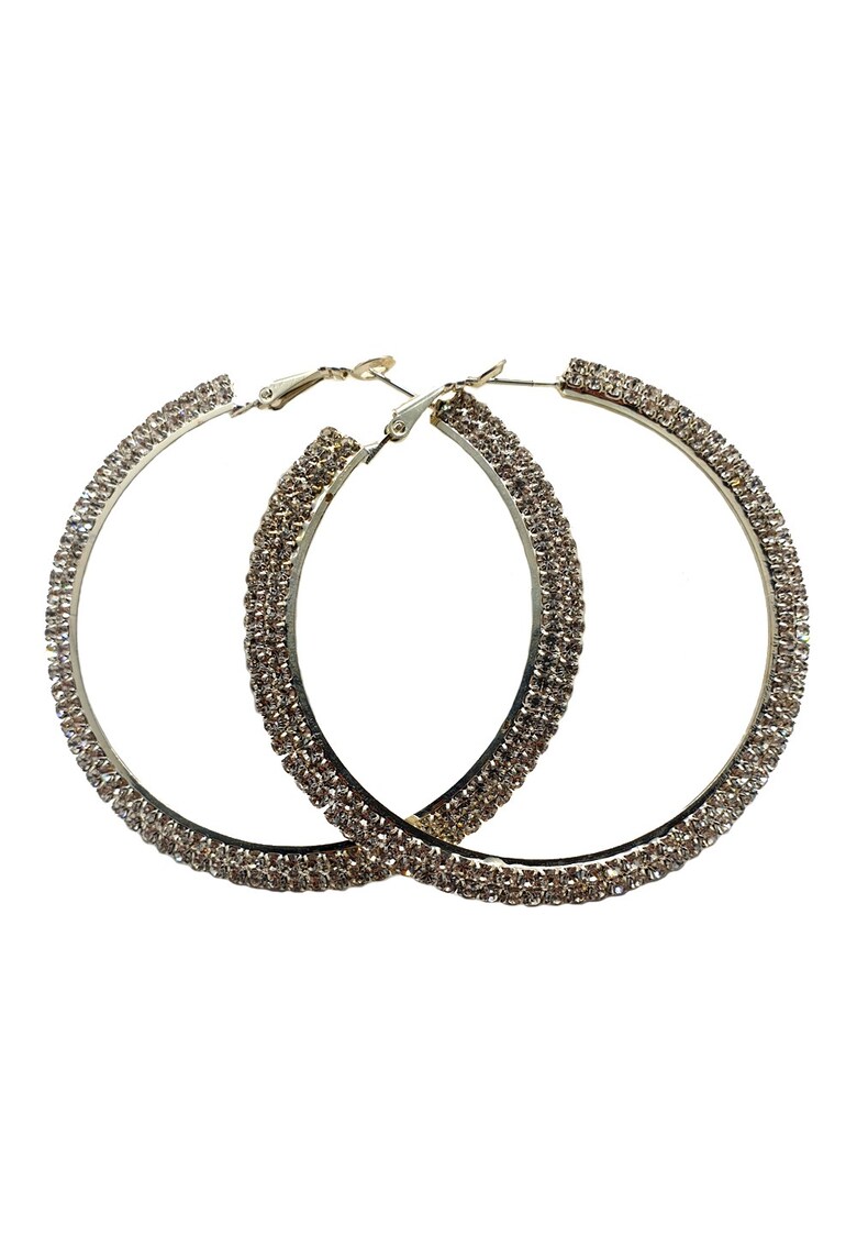 Cercei creole elegance silver - 7.5 cm -