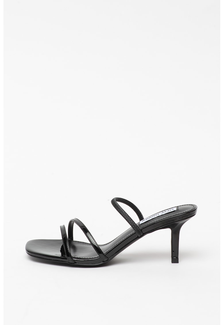 Sandale din piele ecologica cu bareta slingback si aspect lacuit Loft