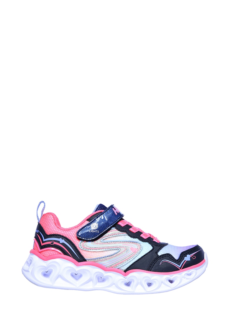 Pantofi sport slip-on cu talpa cu iluminare Heart Lights-Love Spark