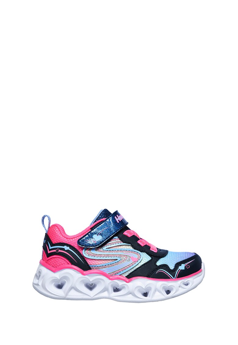 Pantofi sport slip-on cu talpa cu iluminare Heart Lights-Love Sparks
