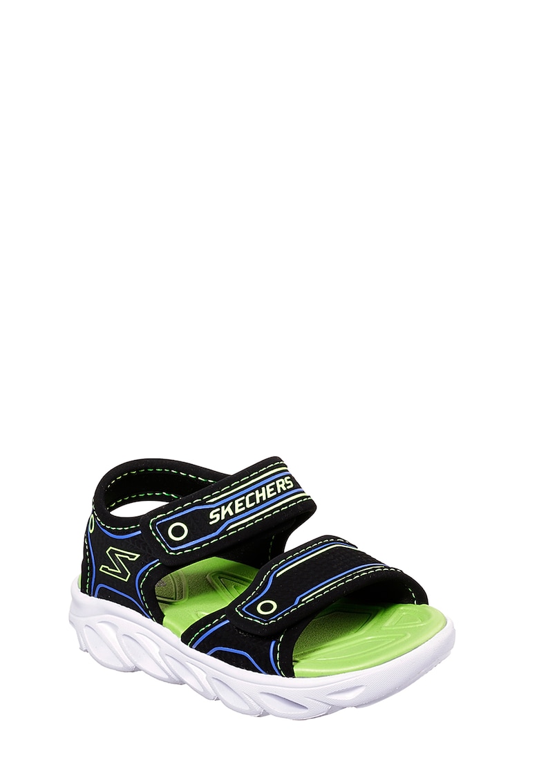 Sandale cu lumini LED Hypno-Flash 3.0 - Negru/Albastru/Verde lime