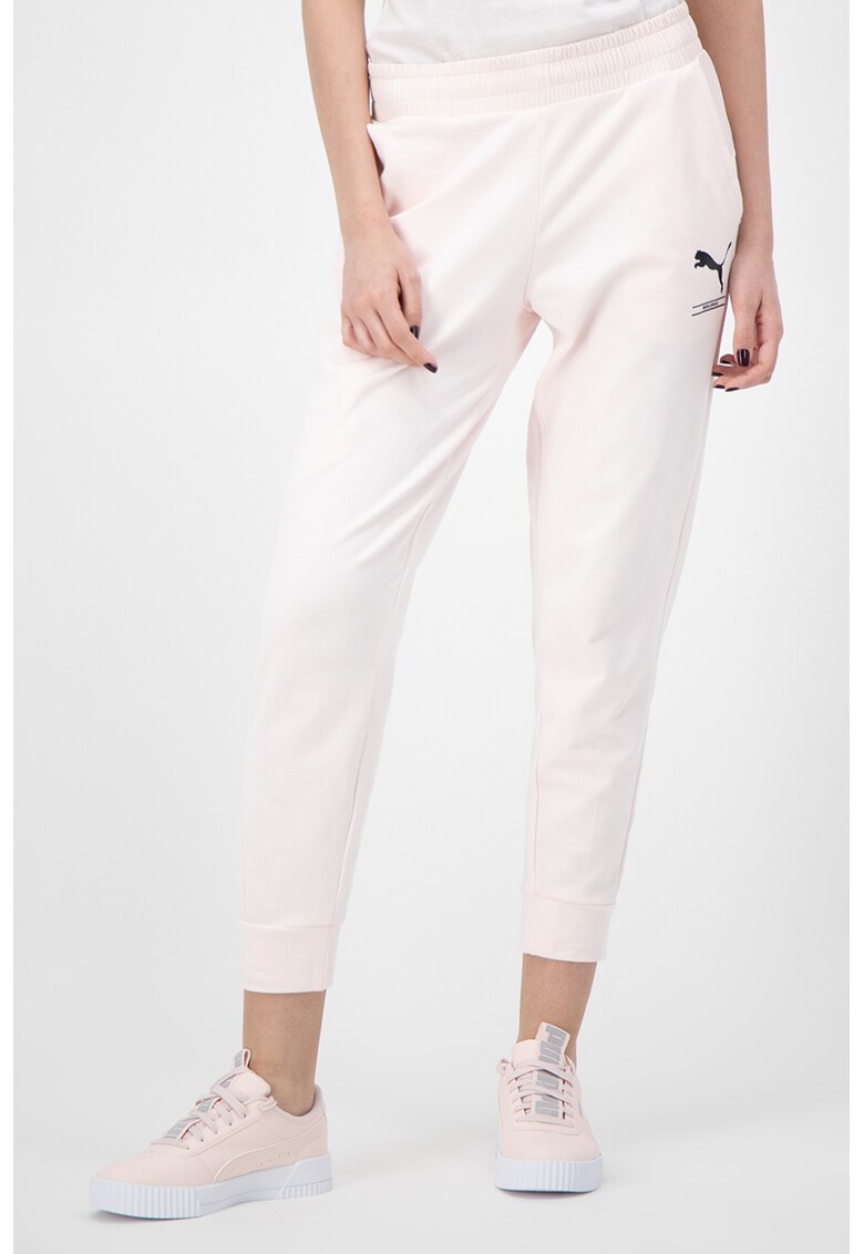 Pantaloni sport crop cu croiala conica Nu-tility