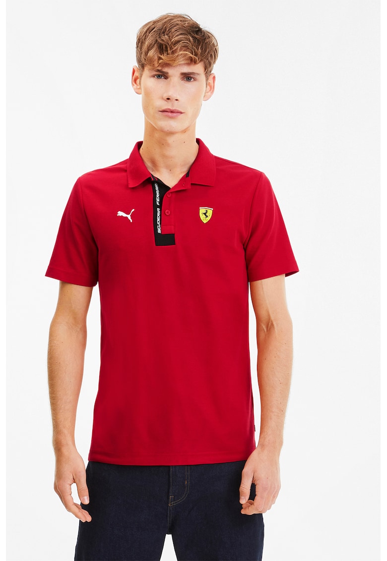 Tricou polo cu detalii logo