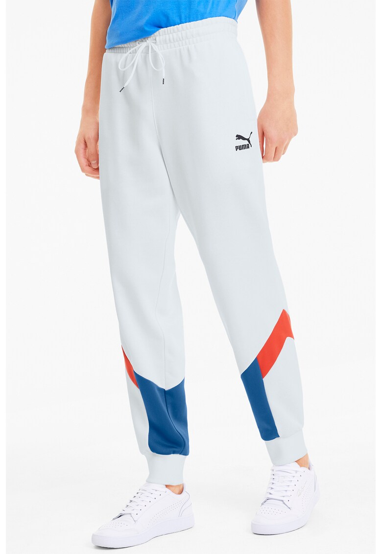 Pantaloni sport cu model colorblock Iconic