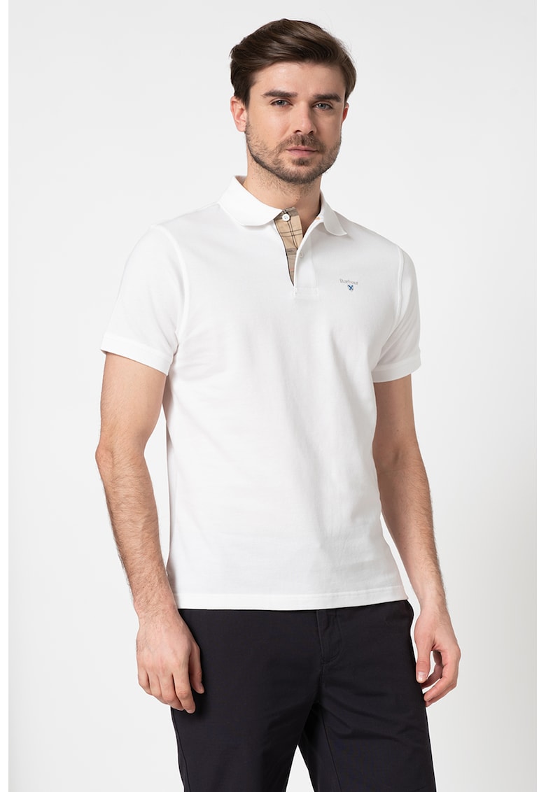 Tricou polo din pique