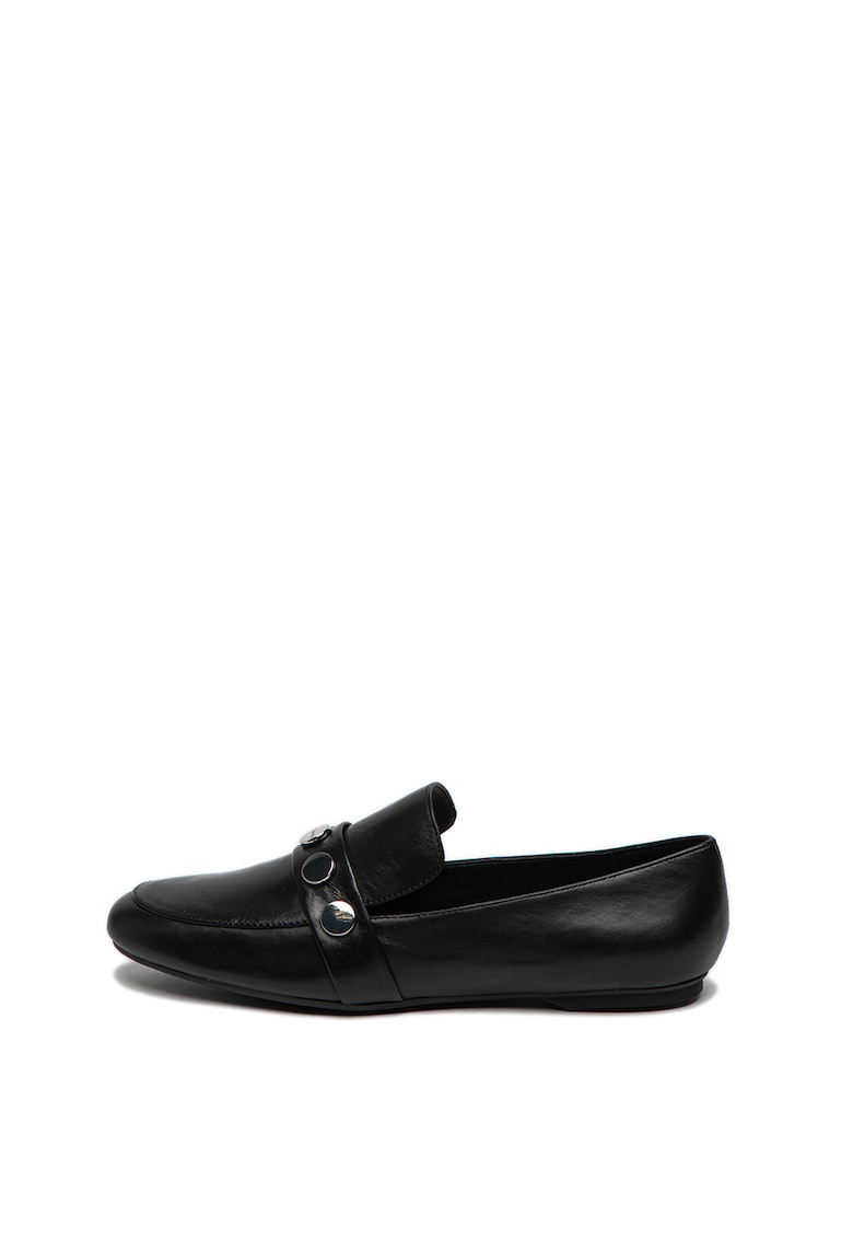 Pantofi loafer de piele cu aplicatii metalice Ola