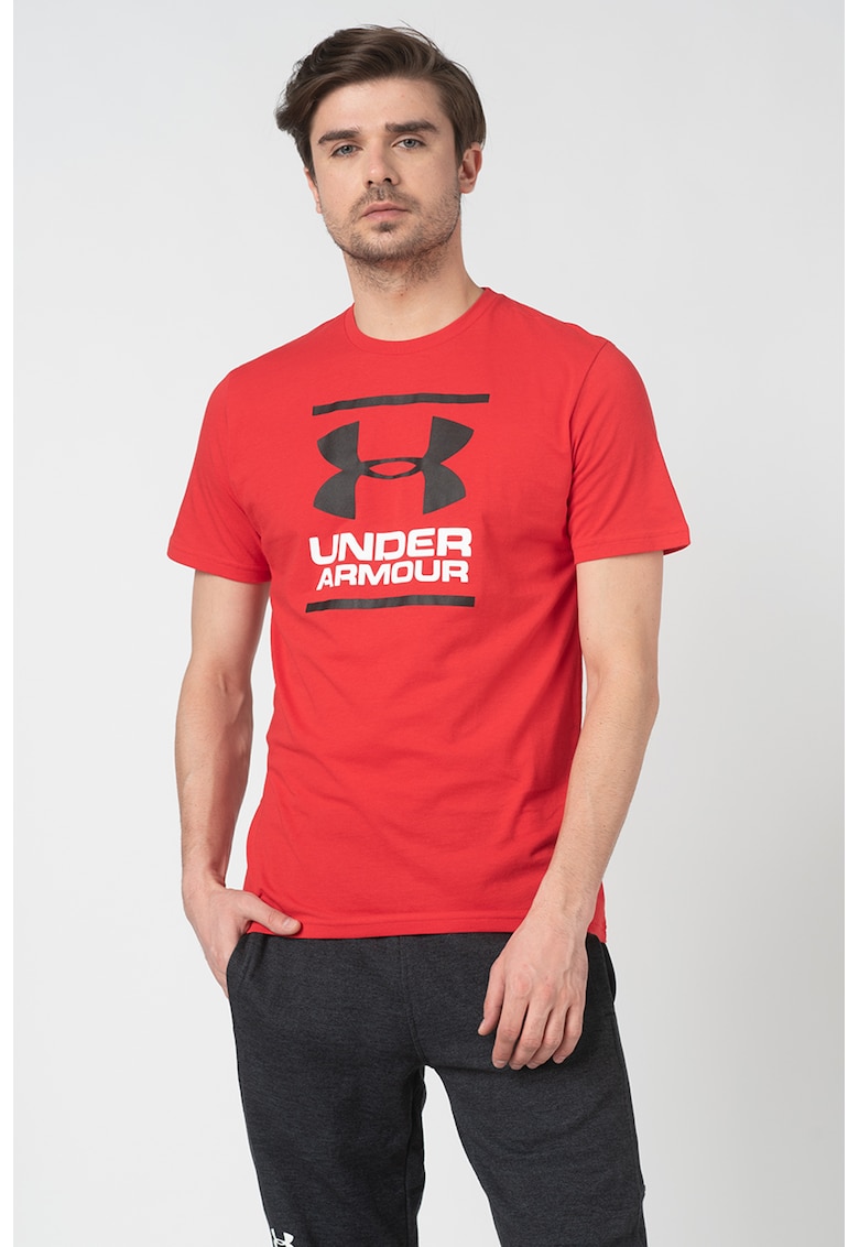 Tricou lejer cu imprimeu logo - pentru fitness Foundation