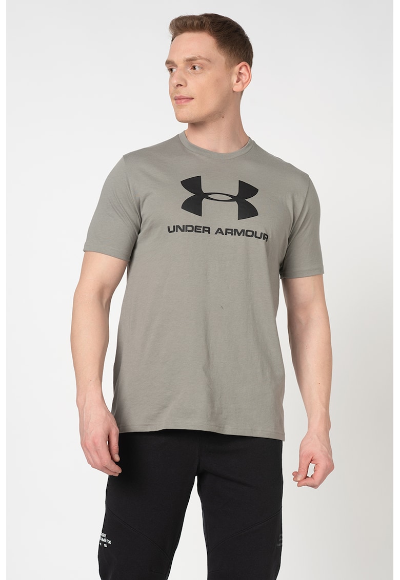 Tricou lejer cu imprimeu logo - pentru fitness