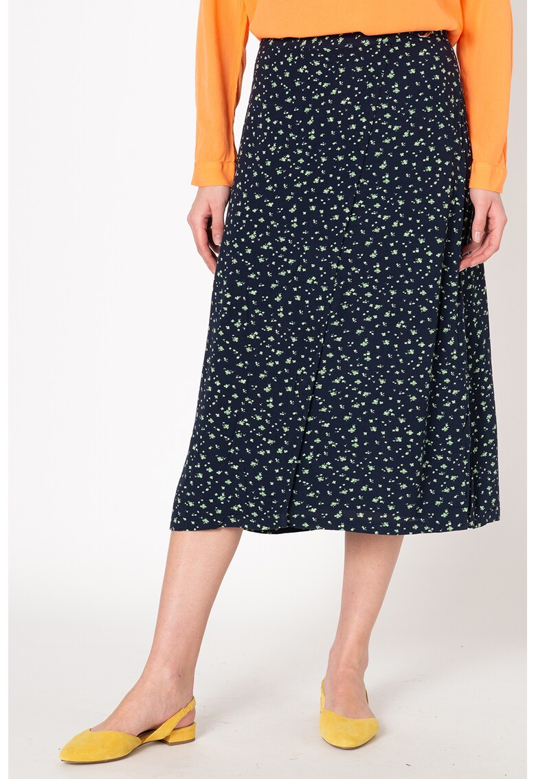 Fusta midi cu imprimeu floral
