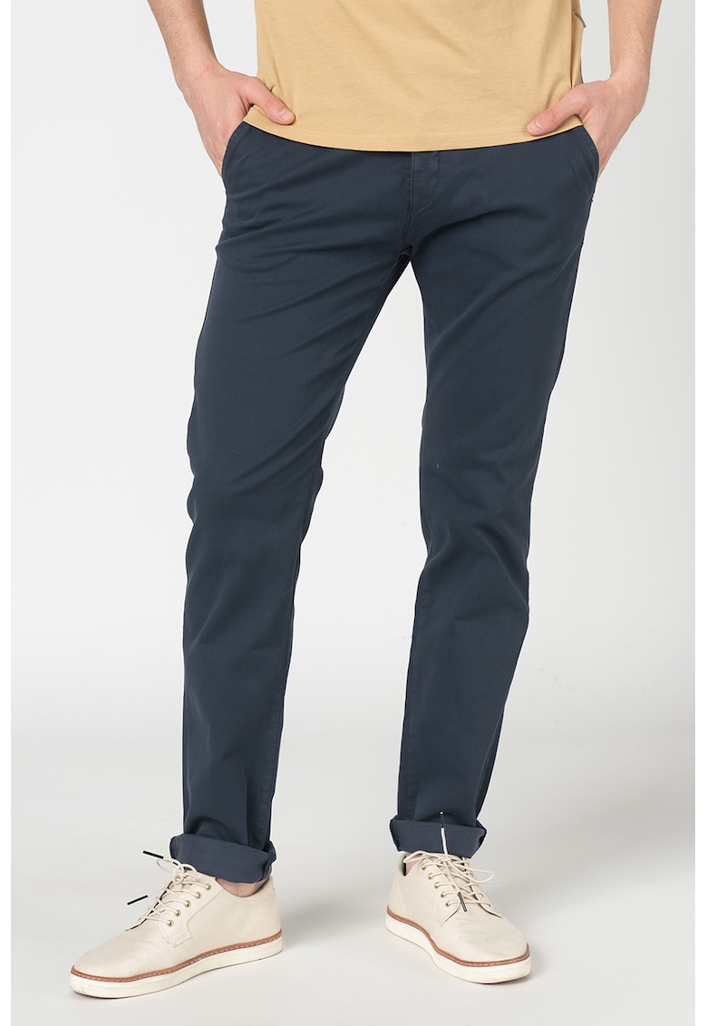 Pantaloni chino conici din amestec de lyocell