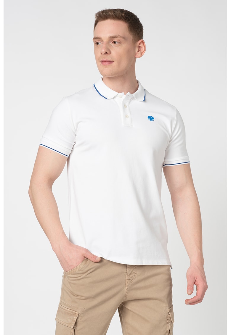 Tricou polo slim fit - din pique