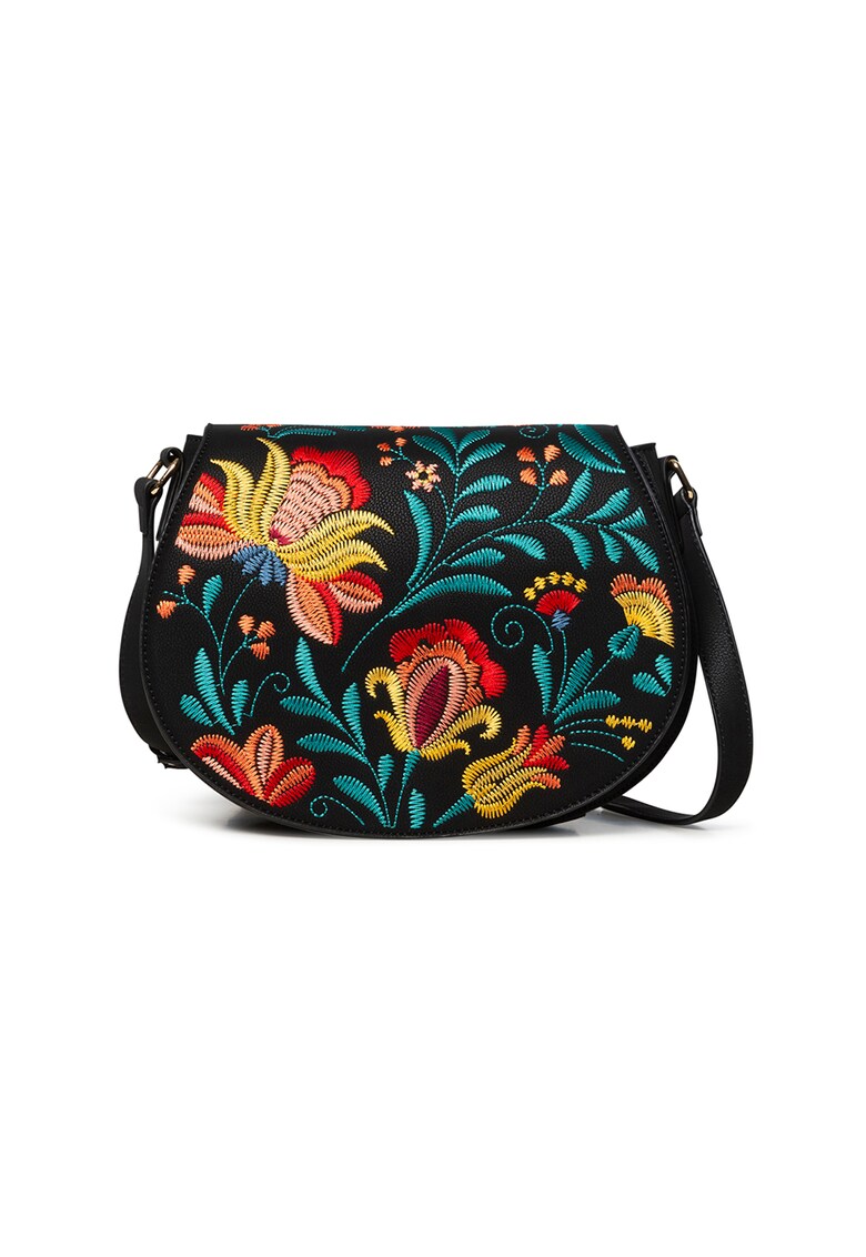 Geanta crossbody cu broderie florala Adaggio Rigali