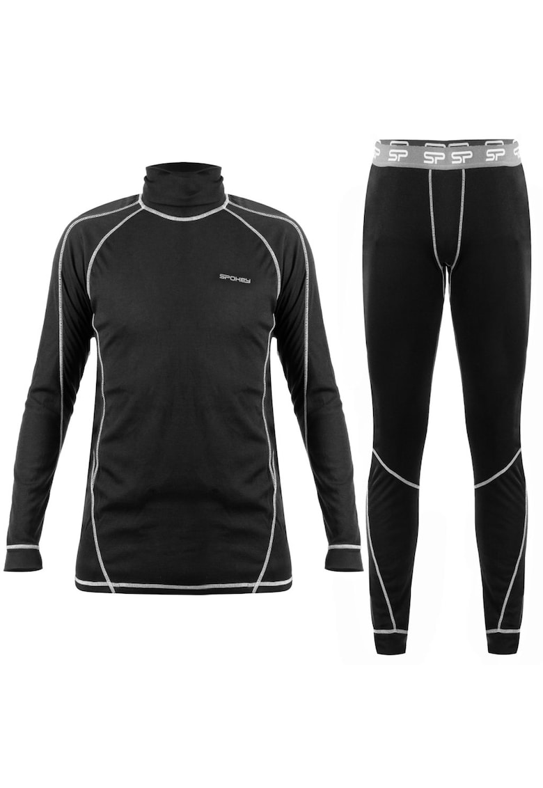 Set echipament termic cu uscare rapida - dama - Naknek - negru-gri