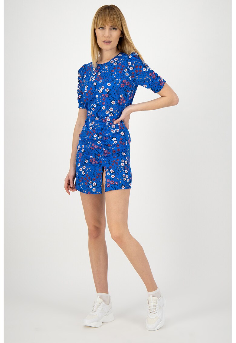Rochie cu model floral si croiala in A Aitana
