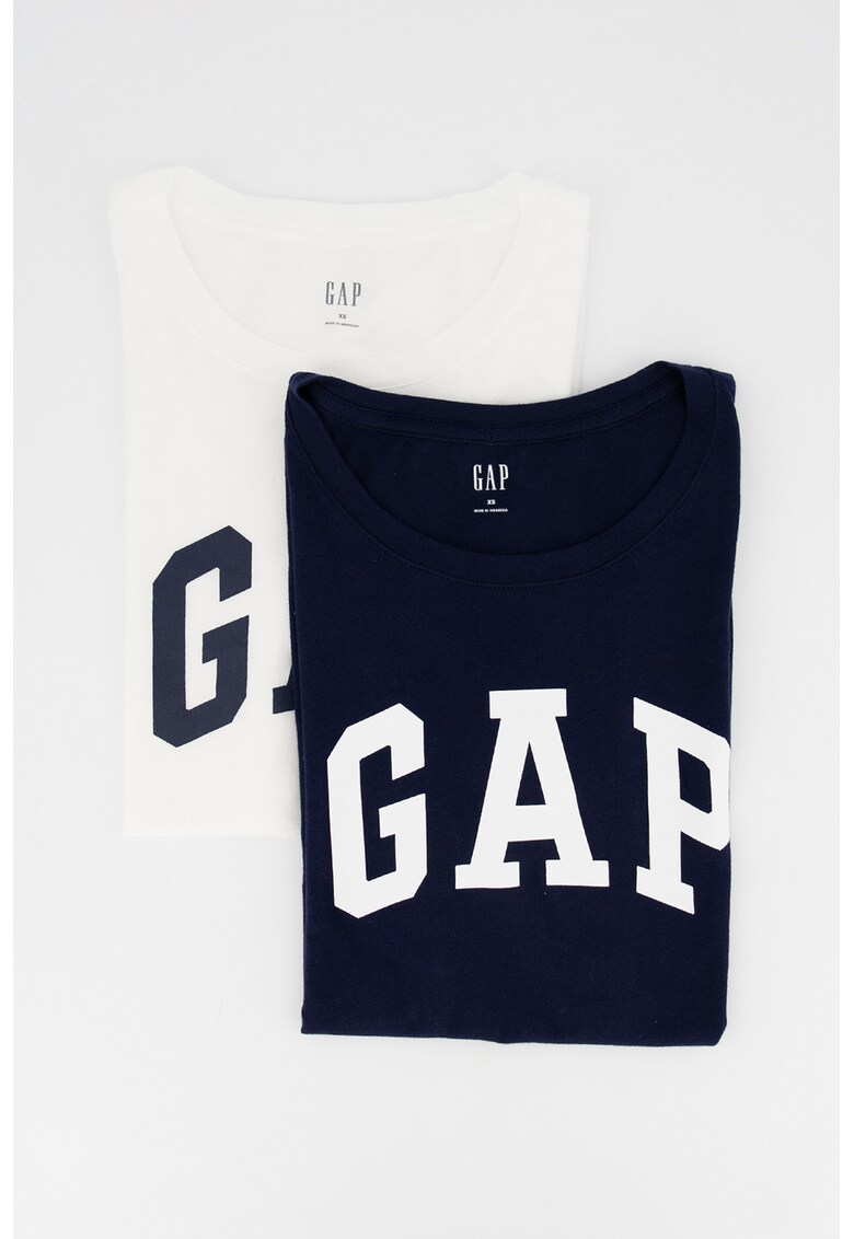 Set de tricouri de bumbac cu imprimeu logo – 2 piese fashiondays.ro imagine noua