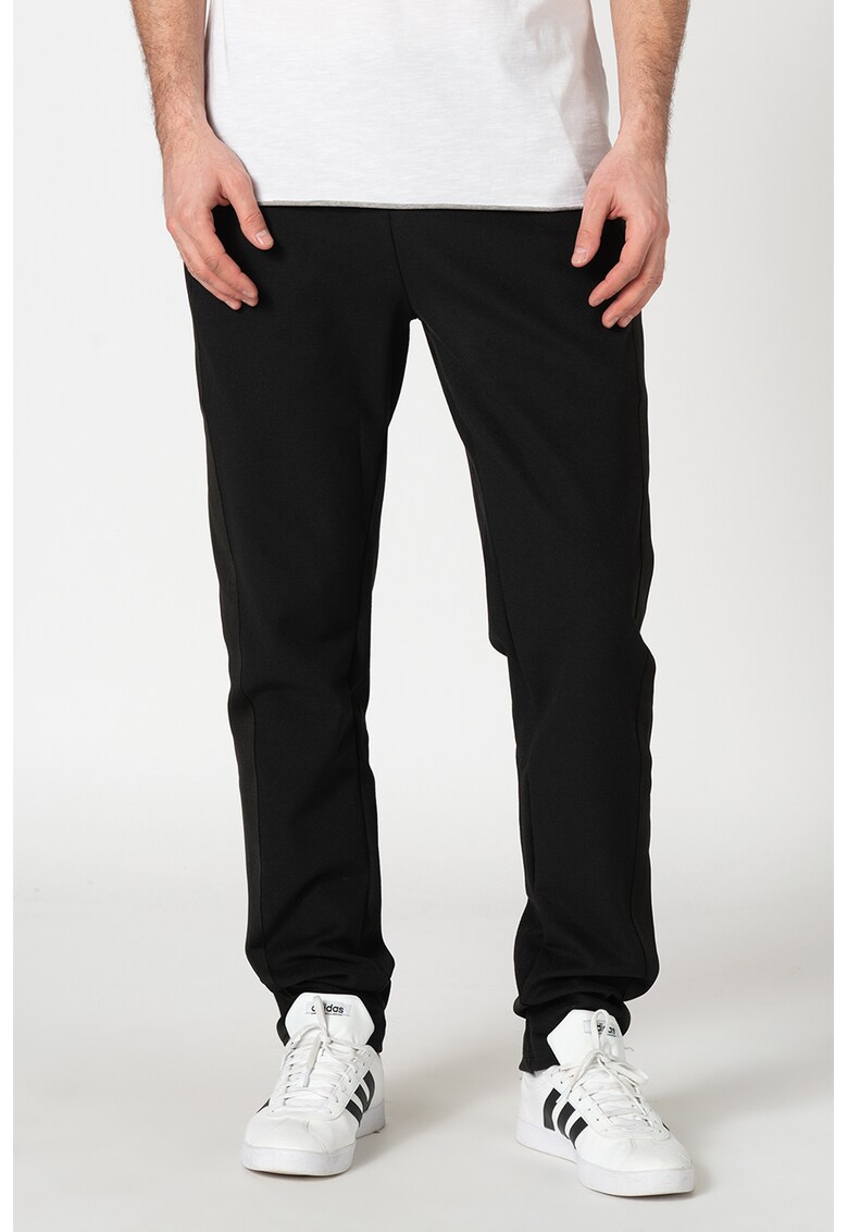 Pantaloni sport cu garnituri laterale decorative