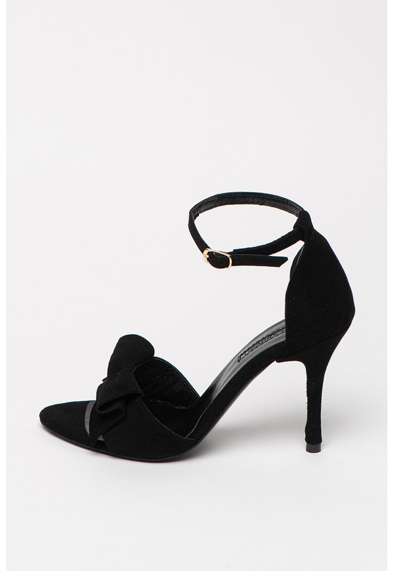 Sandale stiletto de piele intoarsa Sandale stiletto de piele intoarsa