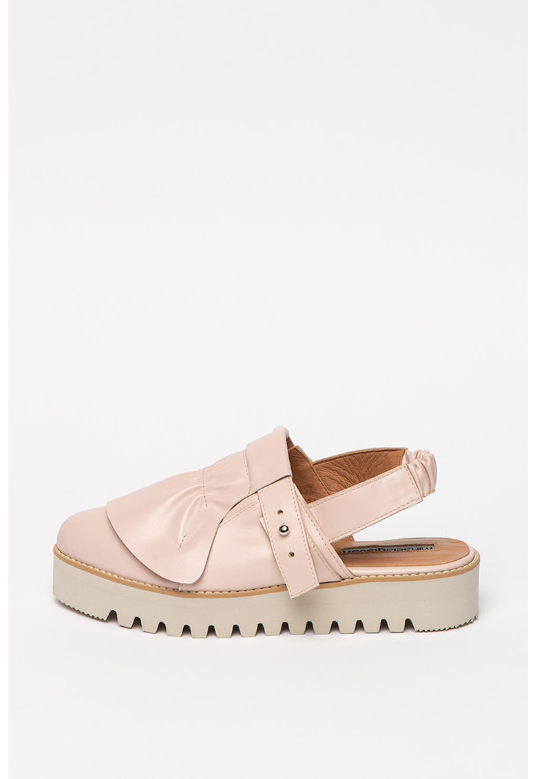 Pantofi slingback de piele