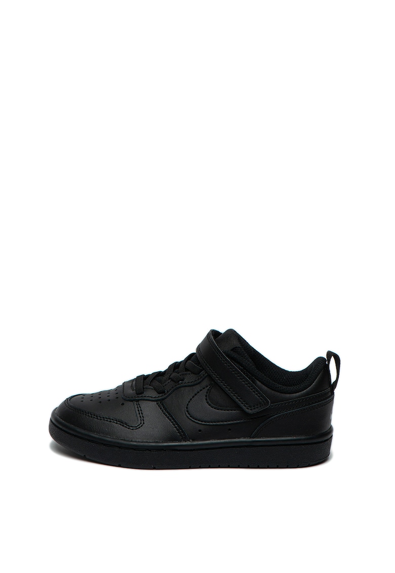 Nike Pantofi sport de piele - cu perforatii - court borough 2 - negru
