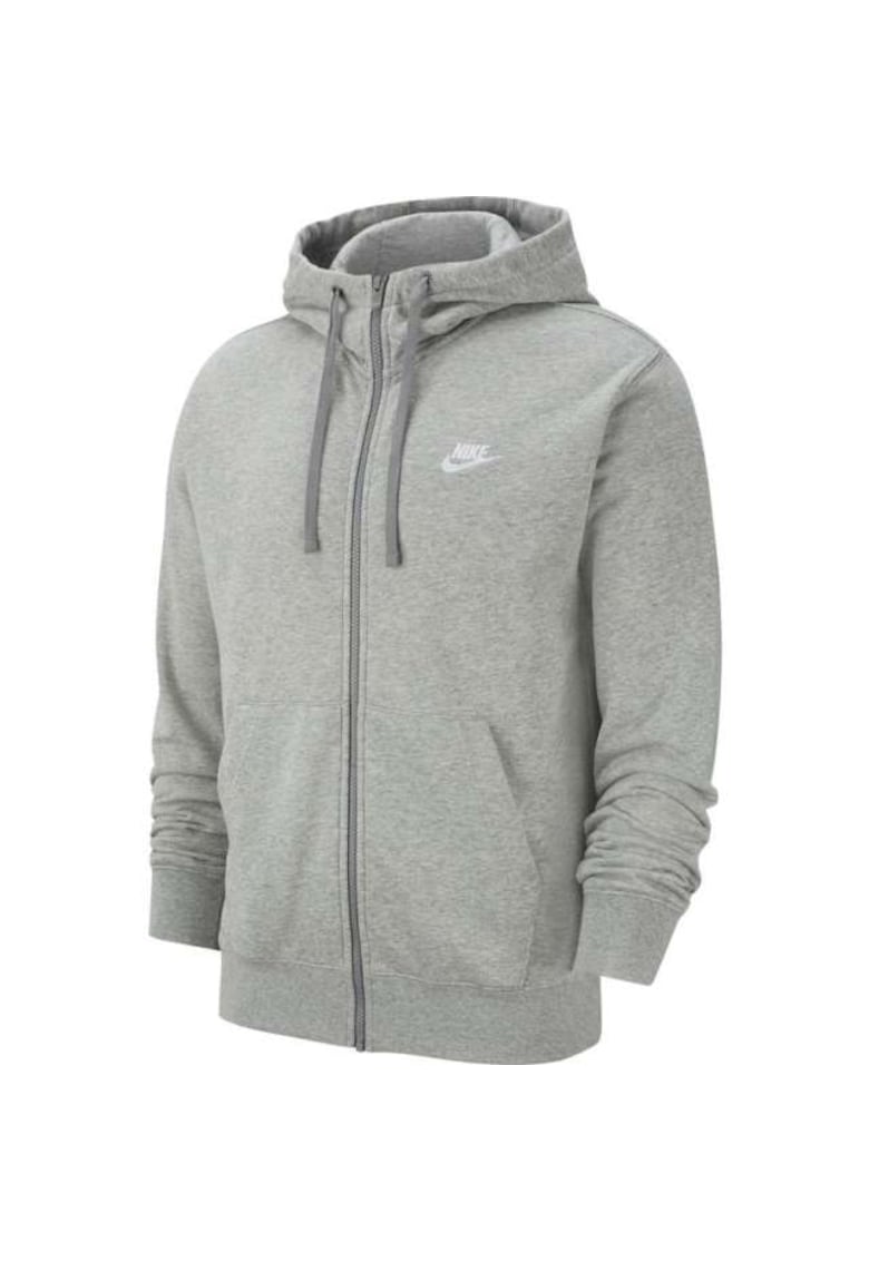 Hanorac M NSW CLUB HOODIE FZ FT pentru barbati - gri - Gri grafit