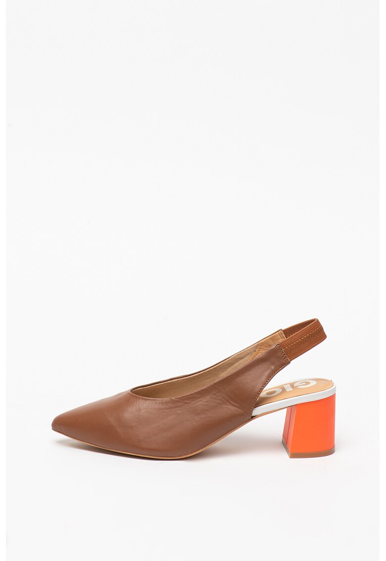 Pantofi din piele cu bareta slingback Amenia