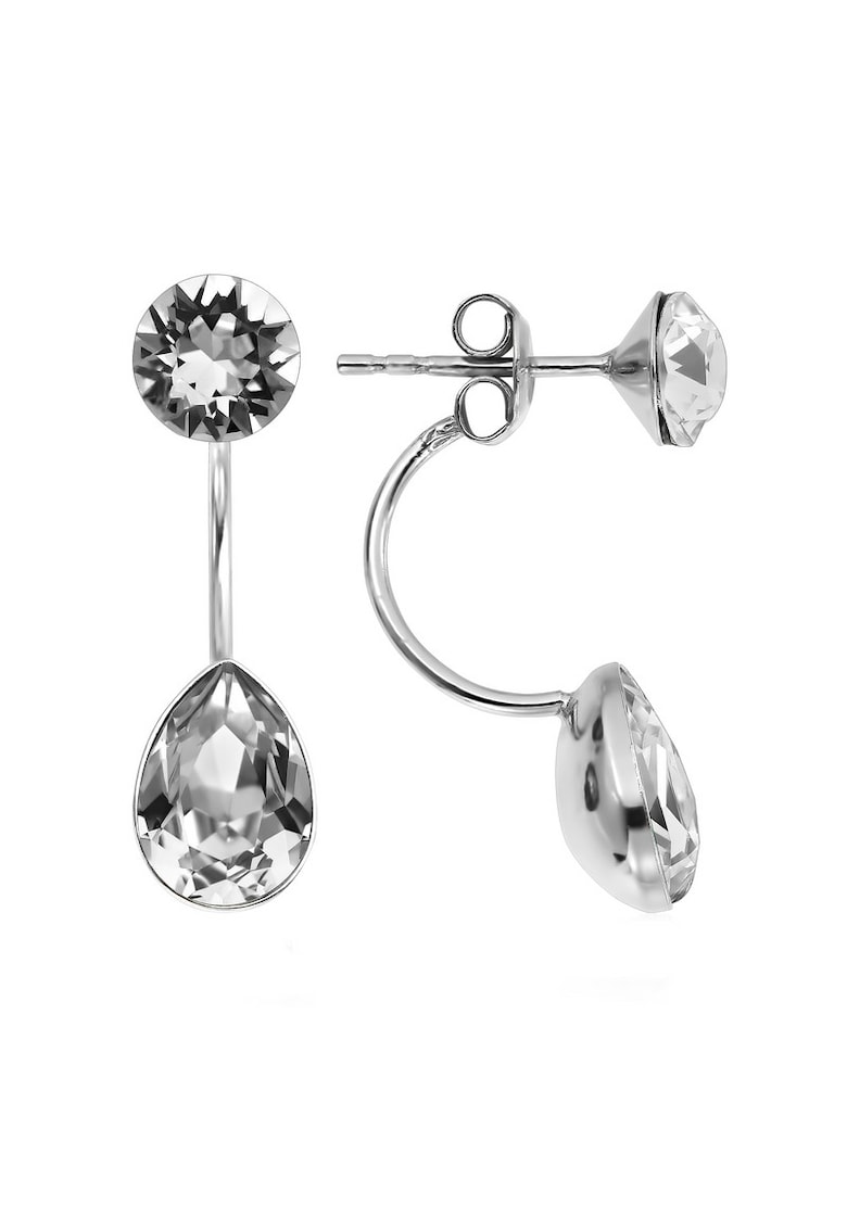 Cercei Argint 925 placat cu rodiu cu cristale Swarovski® Xirius Fancy Pear 6-10mm Cercei Argint 925 placat cu rodiu cu cristale Swarovski® Xirius Fancy Pear 6-10mm