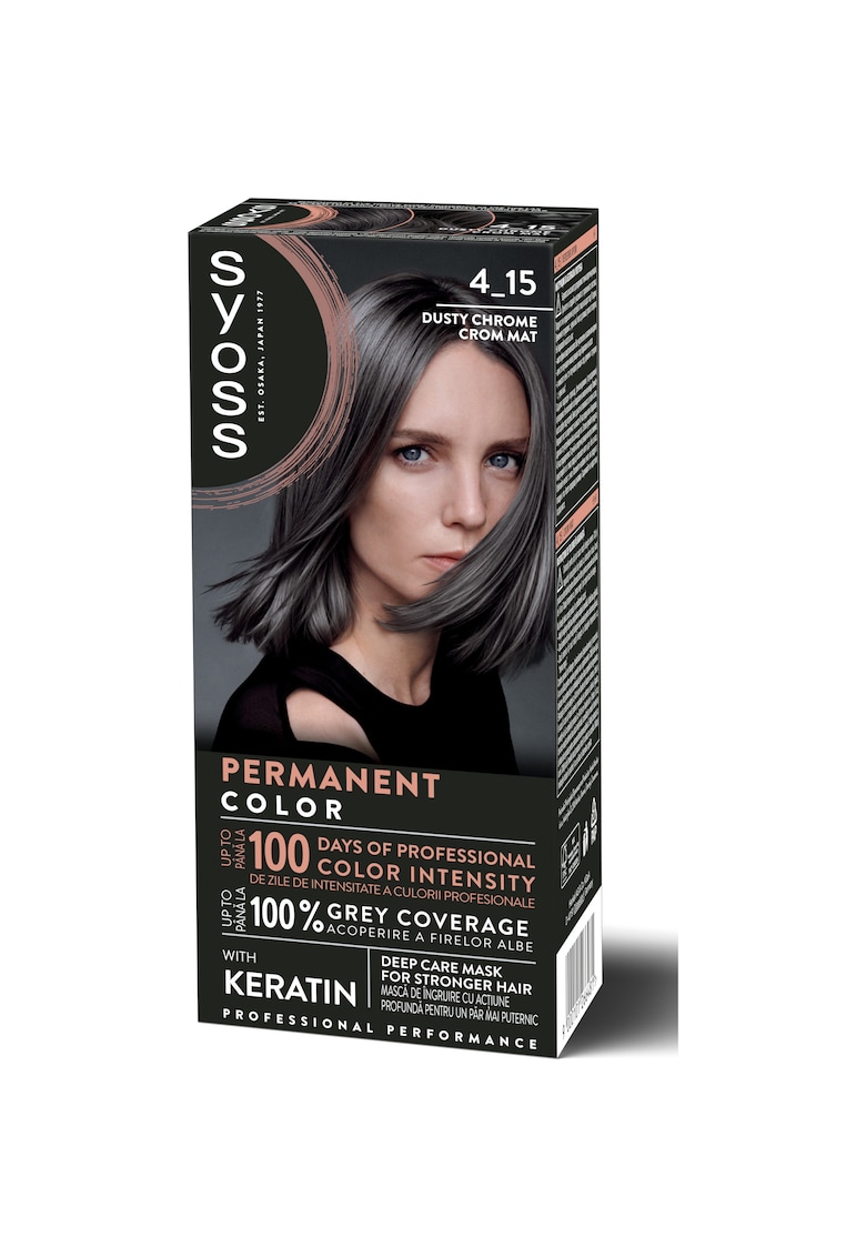 Vopsea de par permanenta Color Baseline 115 ml - Crom Mat