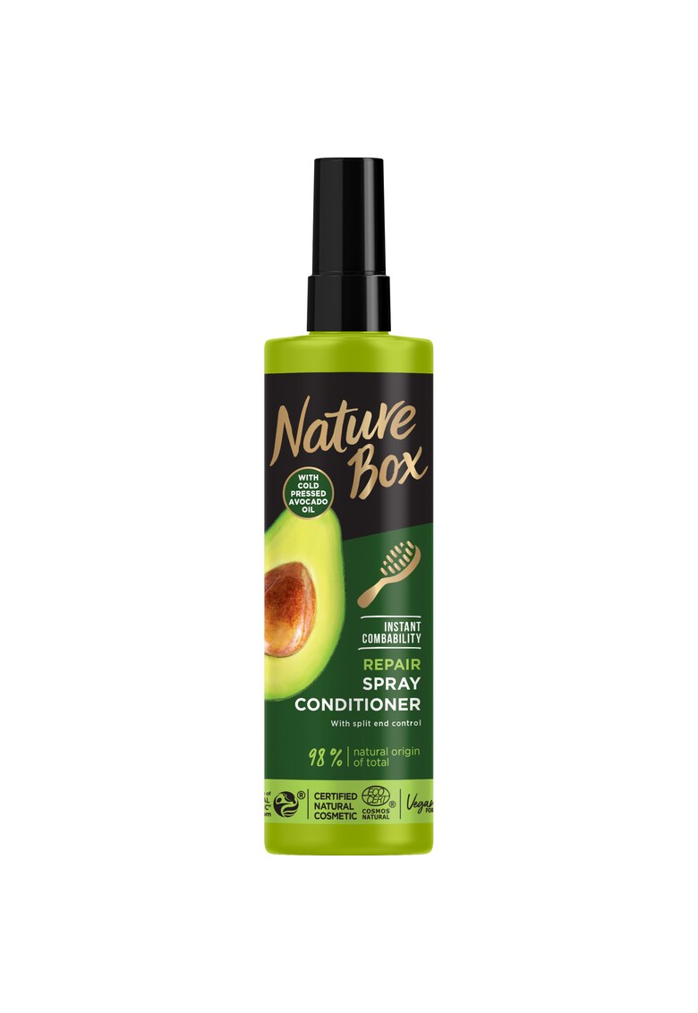 Balsam spray cu ulei de avocado 100% presat la rece - formula vegana - 200 ml